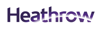 Heathrow in purple text on a white background