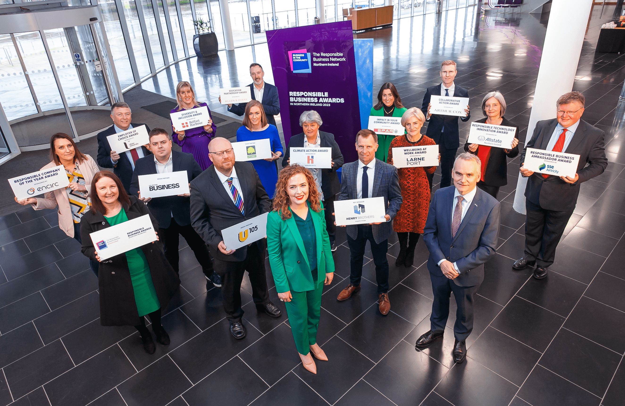 Responsible Business Awards 2023 Northern Ireland group shot 
